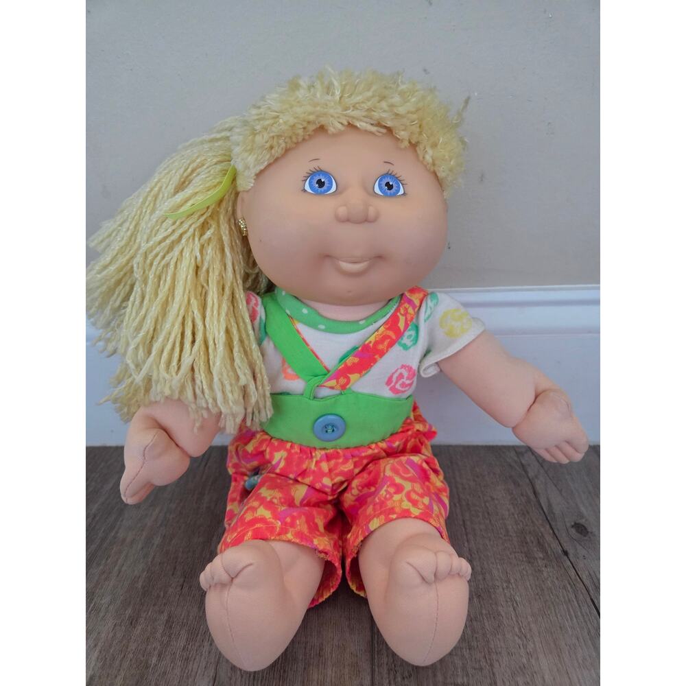 Vintage 1991 Cabbage Patch Kids CPK Kissin' Kids Doll Blonde Hair Hasbro‎ Toy